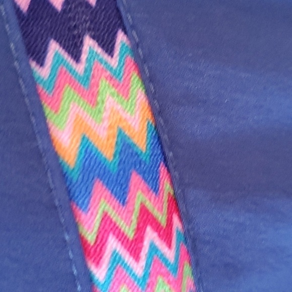 LDA navy convertible hiking pants/shorts rainbow 🌈 pocket zippers quick dry - Picture 4 of 11